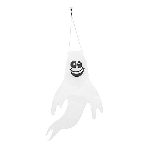 MILISTEN Halloween Windsäcke Flagge Geister Flagge Decor Leichte Windsack Flagge für Hof Terrasse Balkon