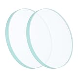 AMUSLESUR Wasserzähler Ersatzglas 2 Stück 76mm Runde Glasabdeckung aus Gehärtetem Glas mit Verbesserter Abdichtung für Wasserschutz bei Reparatur und Wartung