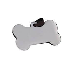 Fovaok Gravur-Etiketten Knochenform 5 Stück