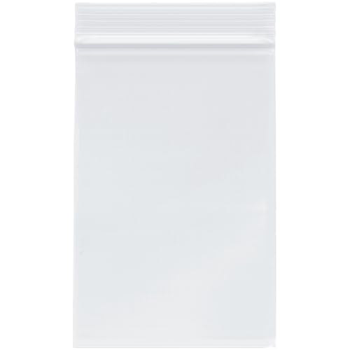 Plymor ZLB4MC4X6-2 4 Inch X 6 Inch (Pack Of 200), 4 Mil Heavy Duty Zipper Reclosable Plastic Bags cover