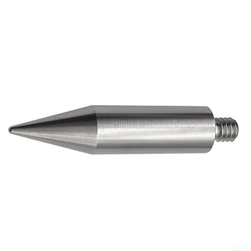 Replacement Stainless Steel Point for Mini Pole - 50mm Steel Tip with /4 Inch Thread Adapter, Mounting Hardware, Stainless Steel Pole Connector, Mini Pole Accessory