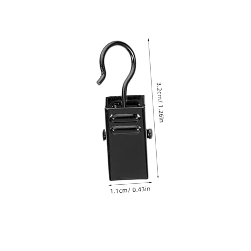 Image of Balacoo 100pcs Heavy-Duty Curtain Hook Clips for Hanging Lights Drapery and Art Displays Versatile Clips for Home Decoration and Quick Installation