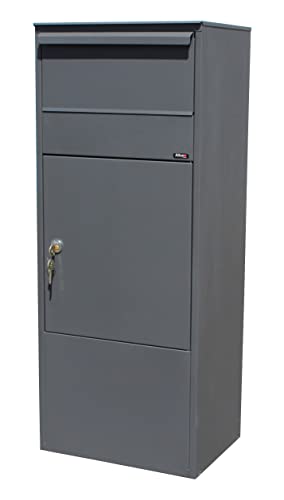 Qualarc Alx-800-Gy Allux Series Galvanized Steel Locking Mail & Parcel Box, Grey #TOP17