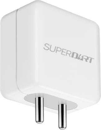 Image of 80W Superdart (PD) Charging Adapter with USB to Type C Cable Compatible with Realme X3 /X3 Superzoom, Realme X50 Pro -(Adapter & Cable), White