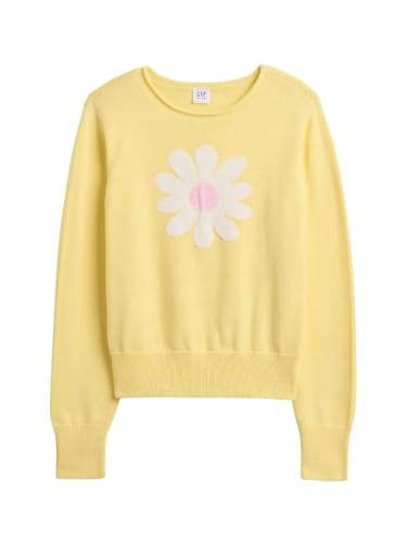 GAP Girls' Roll Neck Pullover Sweater, Daisy 684, Small