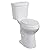 ADA Compliant Two-Piece Toilet 21 inch Round Bowl Dual Flush System with Soft-Close Plastic Seat, High Comfort Height Ceramic Toilet for Accessibility, Easy Install Water Saving Bathroom Fixture