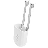 KICHOUSE Toilettenreiniger Tablettenhalter aus Weißem Abs mit Haken 19,8 X 7,1 X 4,3cm Spülkasten Halterung zum Schutz von Füllventil und Spülklappe für Gängige Wc Reinigungstabletten