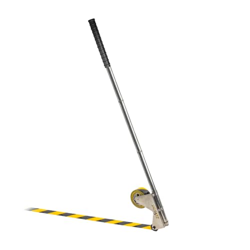 BAUSATZ Floor Tape Marking Machine Manual Lane Marking Applicator with Rubber Roller Manual Floor Tape Applicator Used for Floor Marking Decoration Protection and Laying