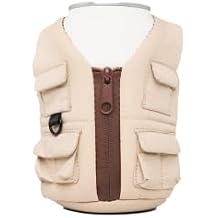Puffin - The Adventurer Adventure Vest - Insulated Can Cooler, Classic Tan