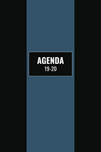 Agenda 19-20: Juillet 2019 A D&eacute;cembre 2020 / 1 Semaine Sur 2 Pages / 18 Mois / Planificateur Motif...