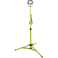 Tripode De Trabajo Luceco Foco de Trabajo Trípode 10W, Luz Portátil IP65 Impermeable, Lampara LED Portátil para Obras, Jardines, Automóviles, Garajes