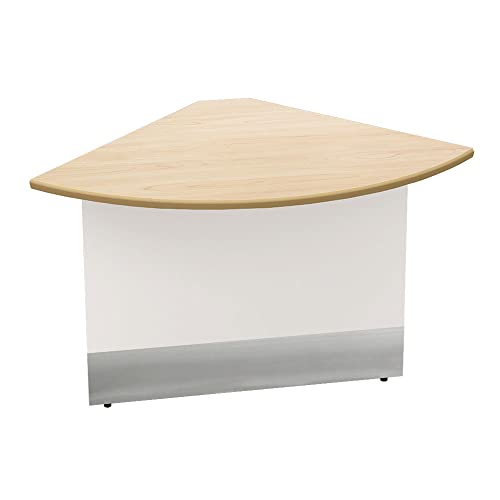 家具のAKIRA ローカウンター 受付台コーナー 幅 70cm 高さ 72cm 奥行 70cm 鉄製 ナチュラル木目 LCS-C700-NA