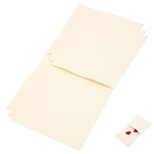 minkissy 3pcs Luxurious Microfiber Jewelry Bags for Earrings Necklaces Elegant Envelop Style Pouches for Weddings Birthdays Christmas and Special Occasions