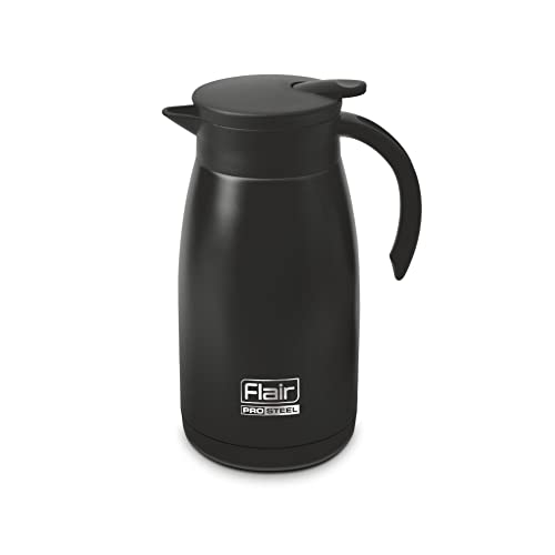 Image of Flair Cafe Vacuum Insulated Steel Kettle 1000 ML (Black)