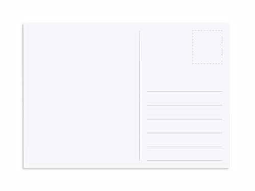 Postales en blanco A6, tablero sin recubrimiento de 350 g / m2, paquete de 200