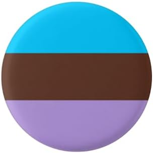 Androsexual Pride Flag Pin 1” Round Circle Shape Metal Button Pin Badge Pinback 1 inch Pin 25 mm 2.5 cm - Image 2