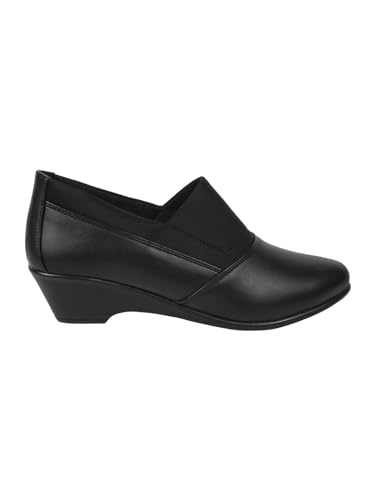 Image of TRYME Collection Bellies Comfortable Stylish Solid Wedge Heel Slip-On Formal Shoes for Womens & Girls