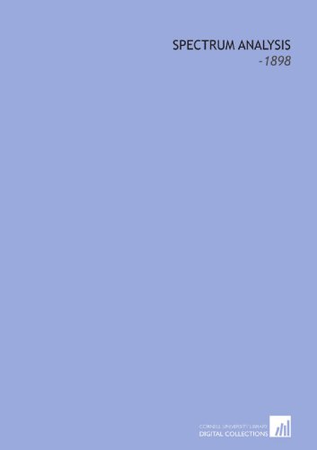 Spectrum Analysis: -1898 1112245952 Book Cover