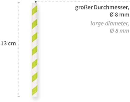 Produktbild von Bio Papiertrinkhalme Cocktail, Einfarbig, FSC®-Mix - NatureStar