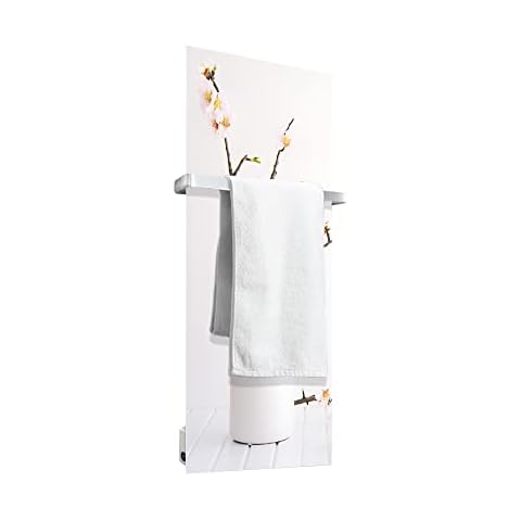 Heat Storm Flower Decoration 24x48 Glass Print Towel Warmer Cover