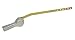 Universal Offset Decorative Front, Side, Corner, or Angle Mount Toilet Tank Flush Trip Lever Handle with Metal Nut, Fits Most Toilets (Satin Nickel)