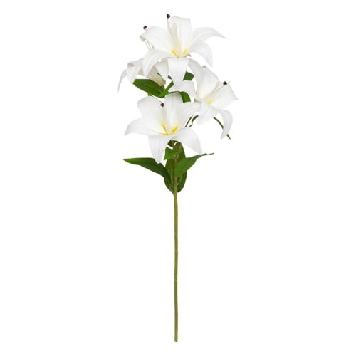 Atmosphera - Tige de 4 lys Artificielle jago Blanc h80cm
