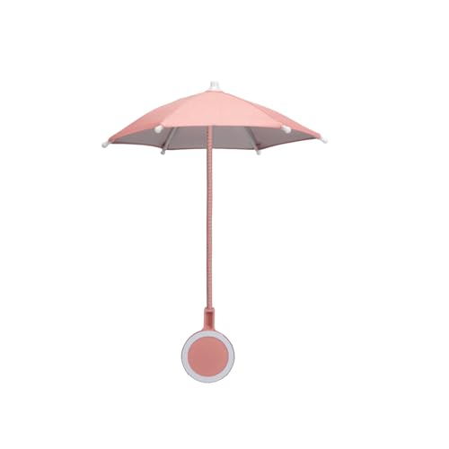 Magnetic Phone Sun Shade Umbrella Universal Anti Glare Sun Blocker Cover for Outdoor Beach Pool TikTok YouTube Video Watching Phone Sun Shield Accessory (Pink)
