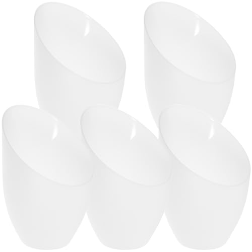 Ganazono 5 Pezzi Paralumi Lampadario, Paralume Bianco per Ricambio, Abatjour di Copertura Lampada, per Sala da Pranzo Soggiorno e Camera da Letto