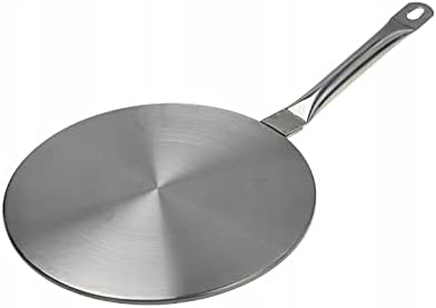 BrunbesteInduction Adapter Plate 19.5 cm INCH Hob Heat Diffuser Simmer Ring Plate Induction Hob Converter Plate, Silver