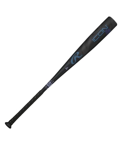 ローリングス(Rawlings) 野球用 バット 軟式 ICON BR6IONE ブラック FRP製 83cm