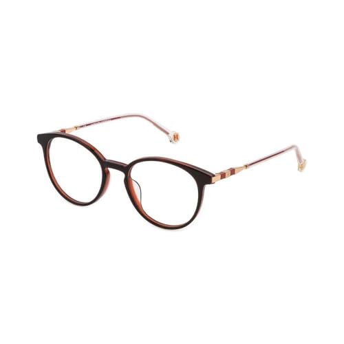 CAROLINA HERRERA Vhe881-0993 Montura de Gafas Mujer, Marrón, 50/19/140