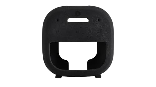 Silicone Case for Bose SoundLink Micro 2 Speaker，with Carabiner - Protective Cover with Stand Design for Desktop, Outdoor, Travel (Black)