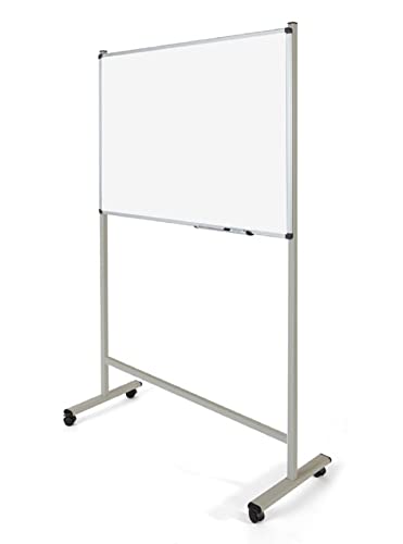 Pizarra Blanca Magnética 120x90 cm. con Soporte Móvil | Caballete Regulable con Ruedas | Incluye una Pizzarra + un Soporte. Indicada para Uso intenso. FABRICADO EN ESPAÑA - imagen 6