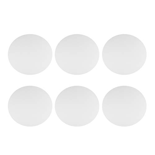 6PCS 15CM Round Canvas Drawing Board Art Painting Board Artist Round Shape Canvas Board Oil Paint Canvas Sketchpad canvases for painting,acrylic circle blanks,round canvas,art canvases (White?