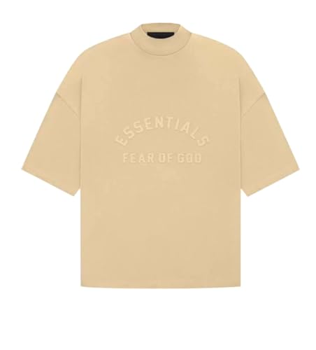 Essentials Fear of GOD (Oversized) T-Shirt (SS22) (US, Alpha, Small, Regular, Regular, Dusty-Beige)