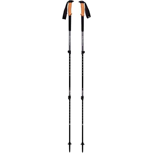 Black Diamond Trail Cork Trekking Poles, Pair of 2 Lightweight Collapsible Aluminum Hiking Sticks with Cork Grips for Backpacking, Walking, Camping, Mountaineering