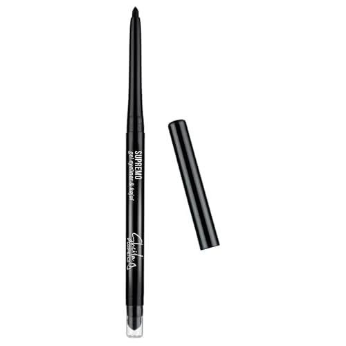 Supremo Eyeliner & Kajal – Crayon Yeux Automatique Waterproof Longue Tenue 20H – Couleur Intense & Trait Ultra Précis – Testé Ophtalmologiquement – 10 Intense Black – 0,33g