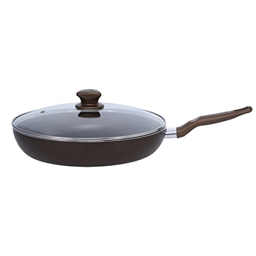 Imusa Usa 10" Nonstick Fry Pan With Thermal Signal Indicator And Glass Lid/Steam Vent #TOP1