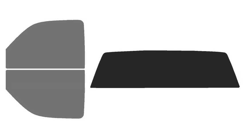 The Tint Effect Precut Window Tint Kit Compatible with Chevrolet Silverado 2500 Regular 2-Door Cab Truck (2000-2007)(Full Truck 45% Front / 15% Rear and Solid Rear) Automotive Film