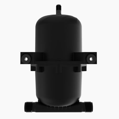 POFET 0,8 l Druckspeichertank, 27,05 oz Druckspeicher 125 PSI für Wohnmobil, Yacht, Marine, Wohnwagen (schwarz)