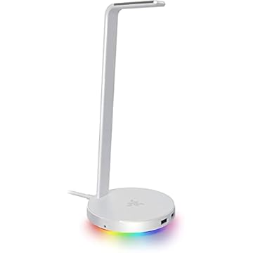 Suporte para Headset Razer Base Station V2 Chroma, Mercury Branco