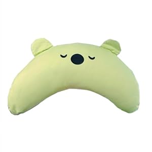   14x63-Large-Pet-Calming-Pillow-for-Medium-Dog-Head-Neck-Relaxing-U-Shaped-Pillow-for-Big-Cats-Bed-Mat-and-Puppy-Indoor-Green