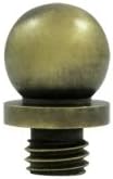 Deltana Ball Tip Standard Solid Brass Finial (Set of 10) (Antique Brass)