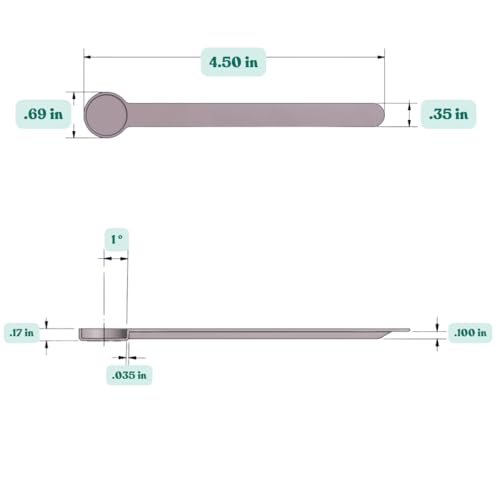 Image of 1 /8 Teaspoon (0.625 mL | A Pinch) Long Handle Plastic Measuring Spoon for Coffee, Protein Powder, Pet Food, Spices, Grains, Dry Goods - Food-Grade BPA-Free (Pack of 1)