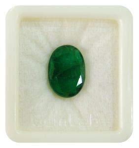 7.25 Ratti Zambian Emerald/Panna Earth Mind Stone Unheated Untreated Natural Original Certified AAA++ Quality for Men and Women (Lab Approved)