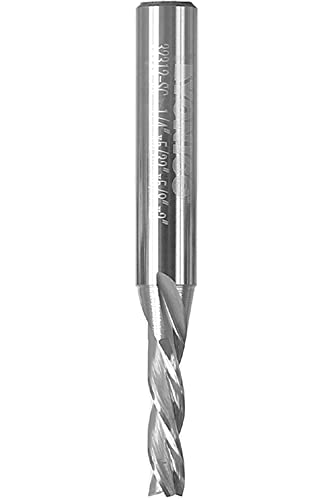 Image of YONICO Downcut Router Bits Spiral 3 Flute Solid Carbide CNC End Mill 5 /32-Inch Dia. 1 /4-Inch Shank 32312-SC