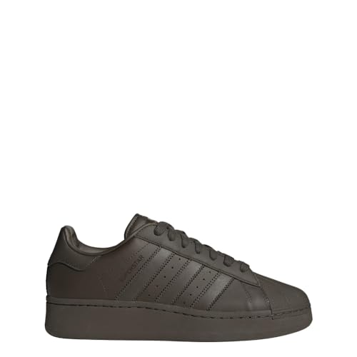 Image of adidas Superstar XLG Leather Unisex Shoes Size 13, Color: Shadow Olive /Shadow Olive /Core Black-Black