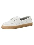 TAMARIS DAMEN MOCCASSIN FLACH LEDER, WEISS, 39 EU