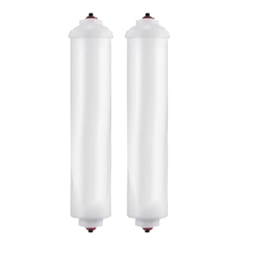 Carlgelrag DA29-10105J Filtro de Agua en Línea Elemento de Filtro de Refrigerador Elemento de Filtro de Varilla de Carbón Activado de Cáscara de 2 Piezas