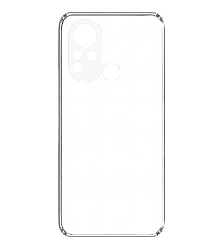 Image of Soft Flexible Silicone Back Cover Compatible with Infinix Hot 11S, Transparent Case